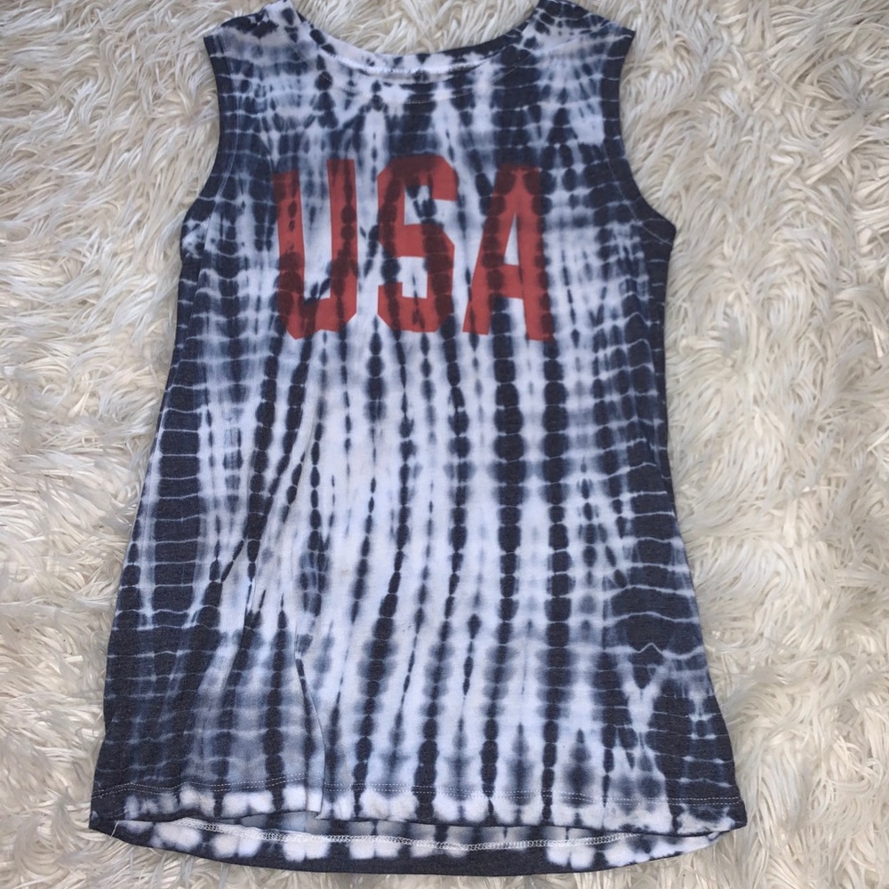 LOL VINTAGE soft flowy USA tank!